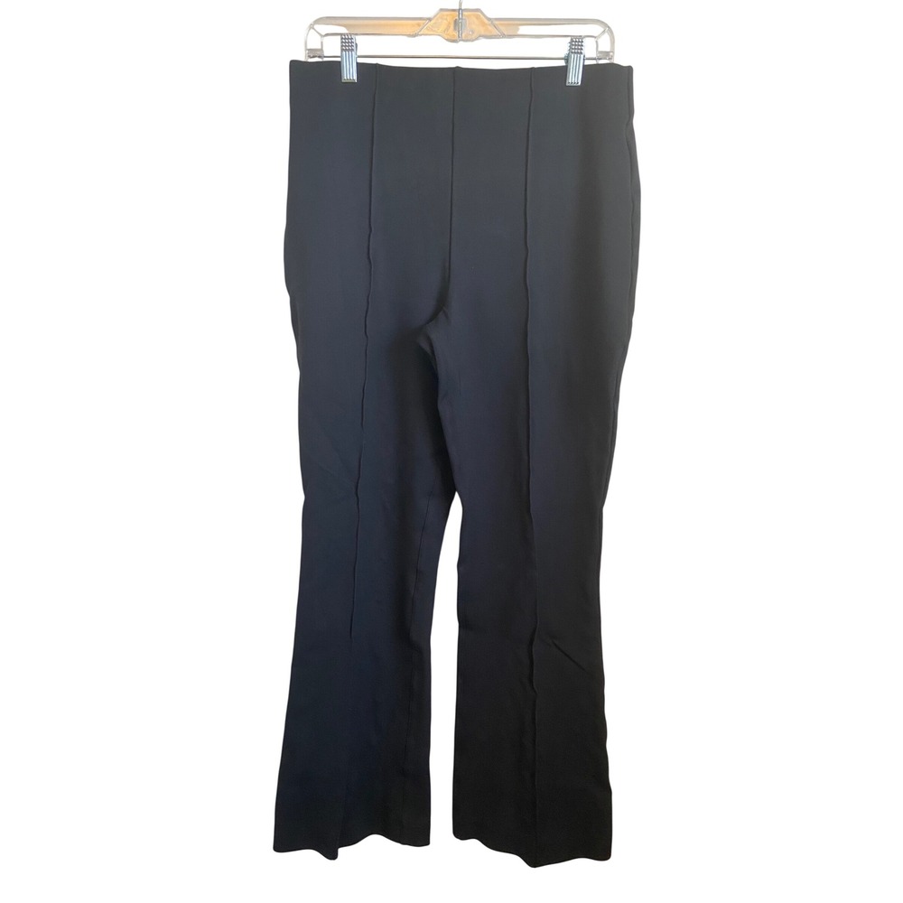 Spanx The Perfect Pant Hi-Rise Flare Black Ponte Trousers 20792R Womens XL